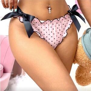 Polka Dot Ruffle Trim Panties